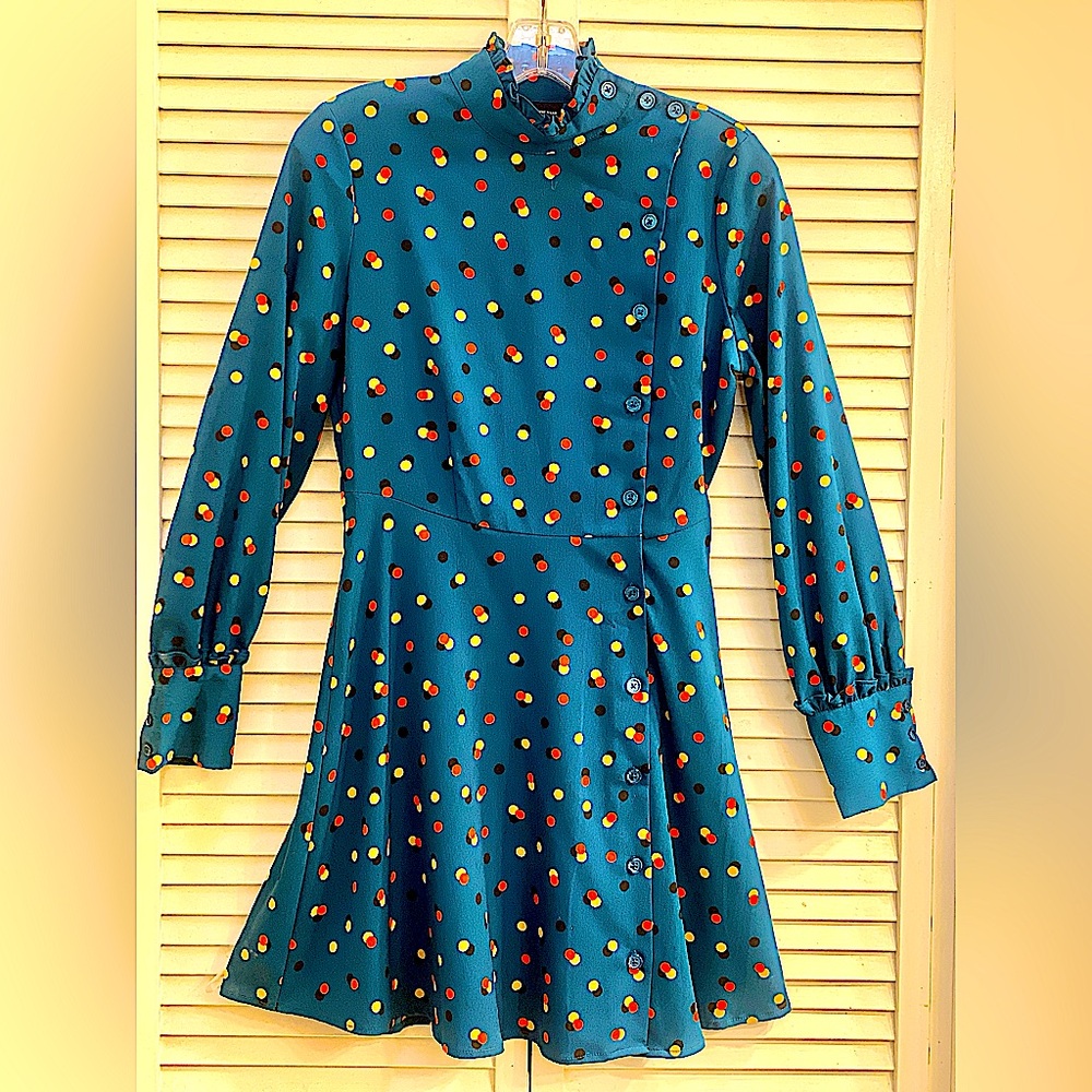 Who What Wear Polka Dot Dress